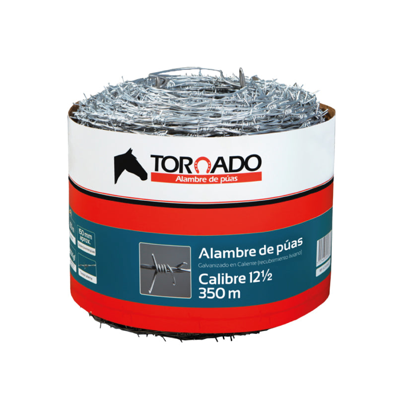 Alambre de Púas C12.5 x 350m TORNADO