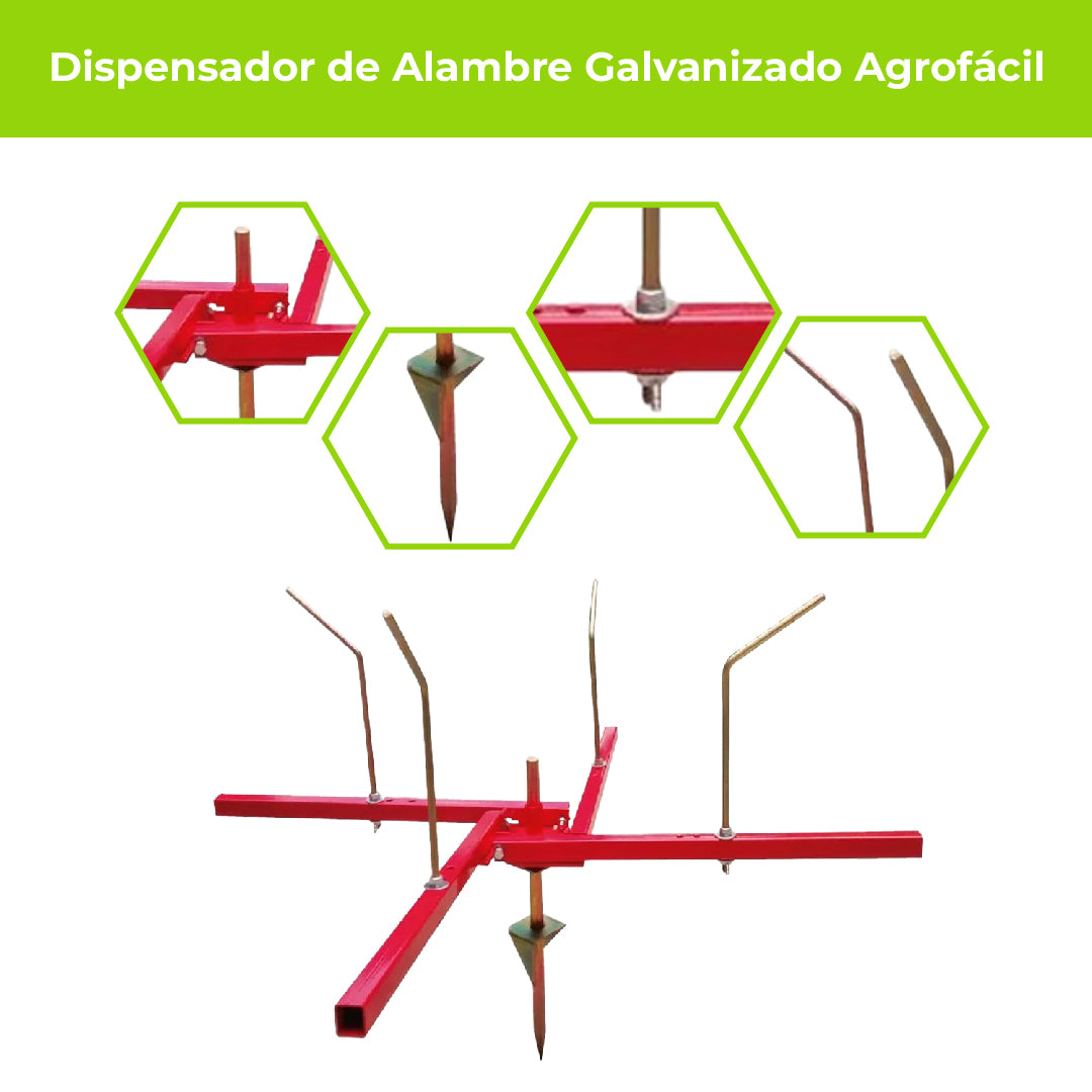 Dispensador de Alambre Galvanizado Agrofácil