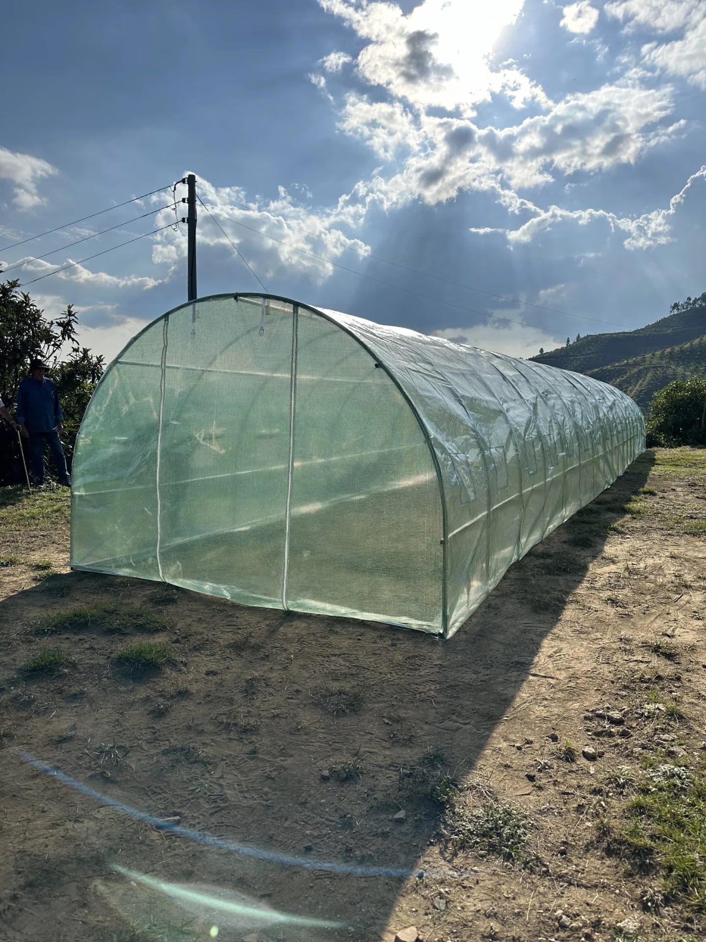 Invernadero Portátil Túnel Agrofácil 18 x 3 x 2m