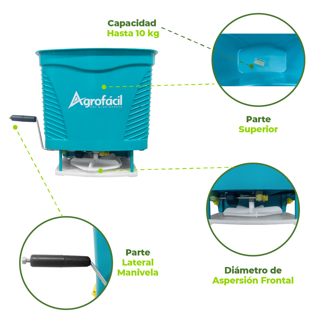 Combo Sembrador de Pastos Recatón + Voleadora Manual Agrofácil