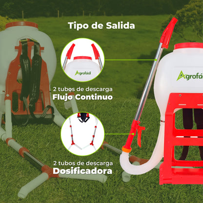 Abonadora de Espalda DÚO Agrofácil