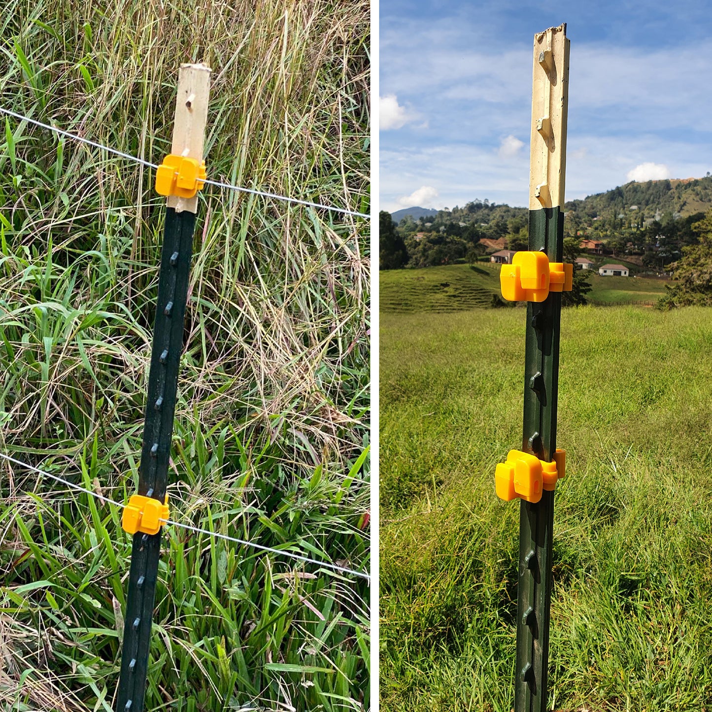 Aislador Poste de Acero Agrofácil x 50 unds