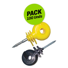 Aislador Tornillo Negro Agrofácil Paquete x 100 unidades