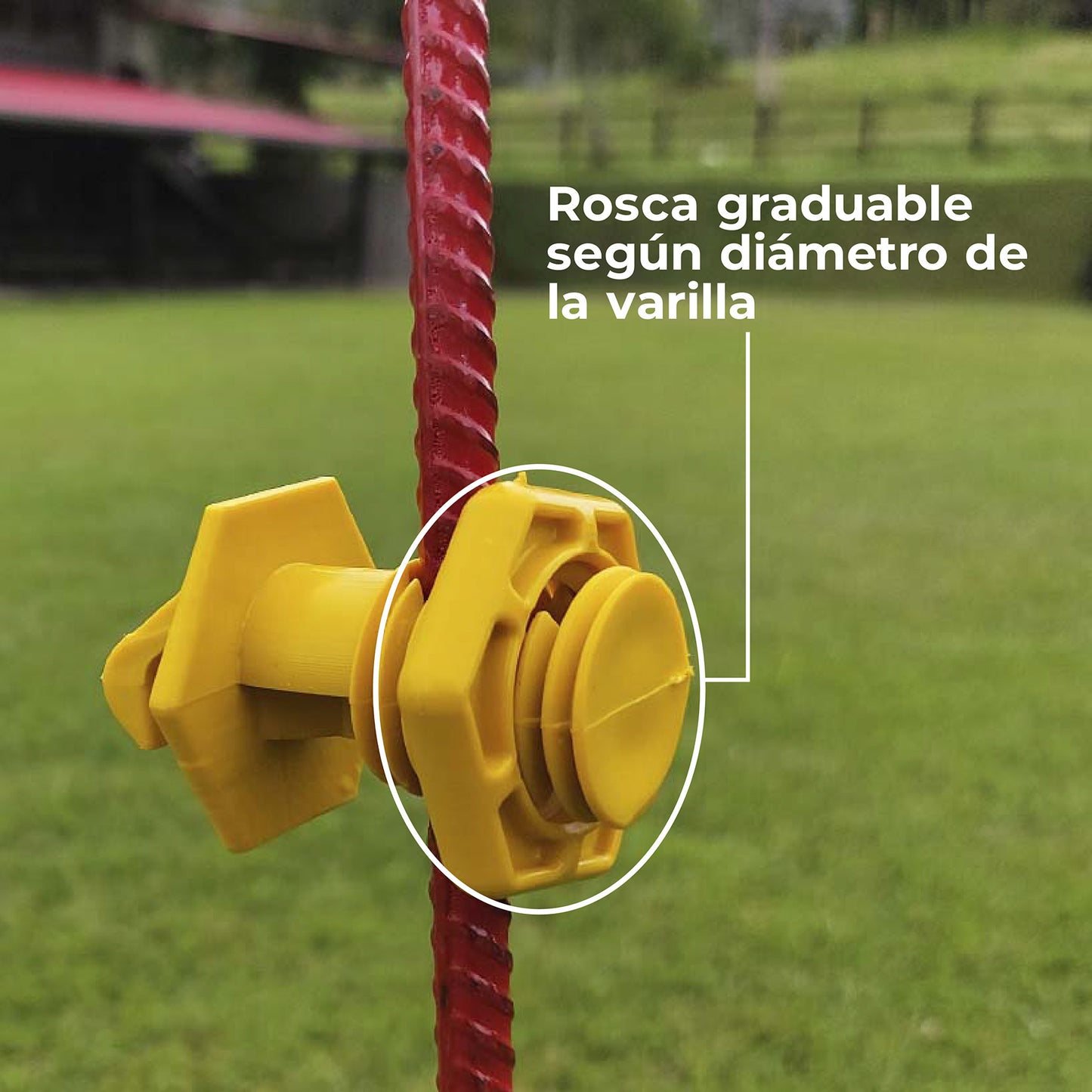 Aislador Varilla Cerca Móvil Agrofácil x 50 unidades