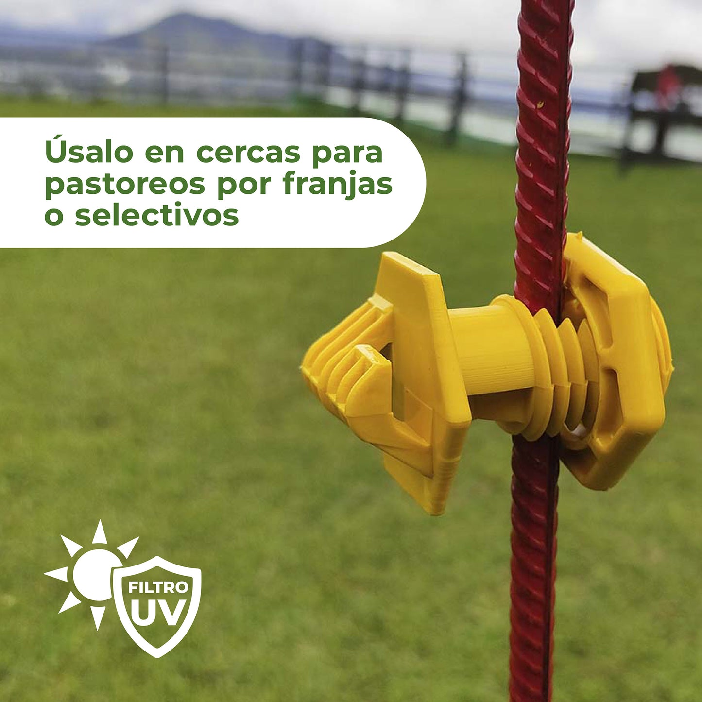 Aislador Varilla Cerca Móvil Agrofácil x 50 unidades