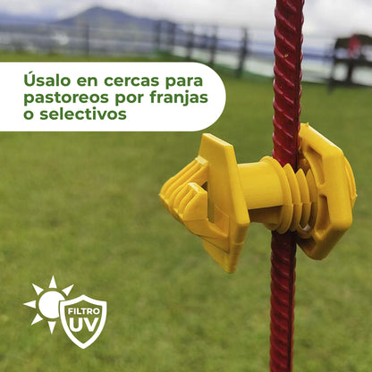 Aislador Varilla Cerca Móvil Agrofácil x 50 unidades