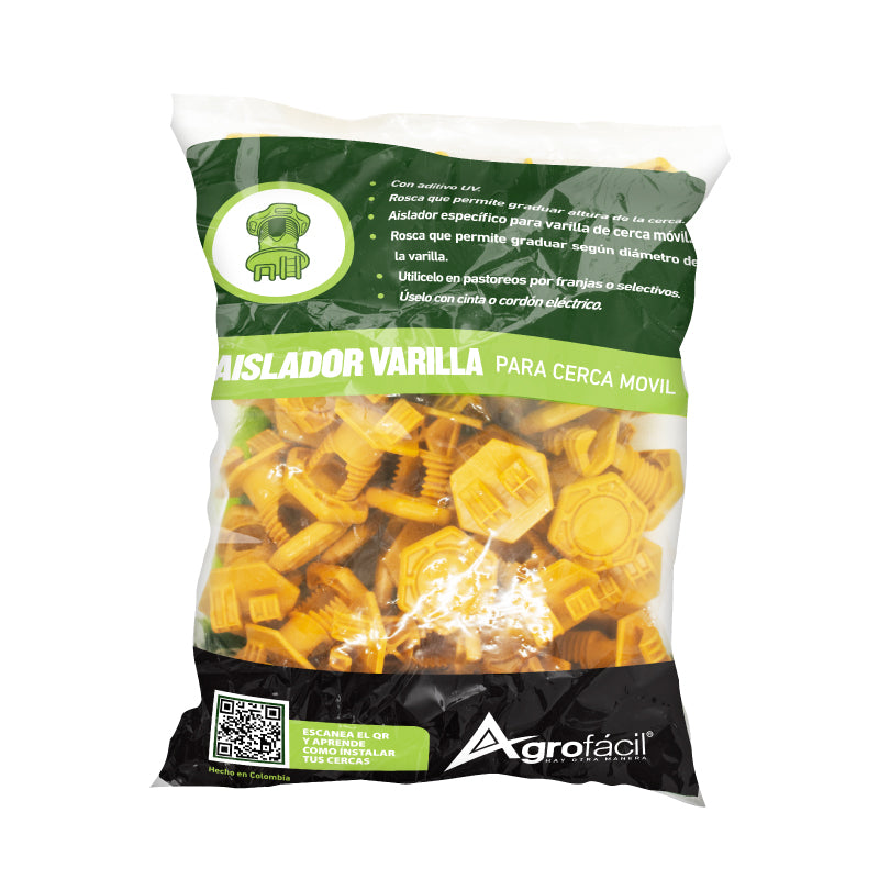 Aislador Varilla Cerca Móvil Agrofácil x 50 unidades