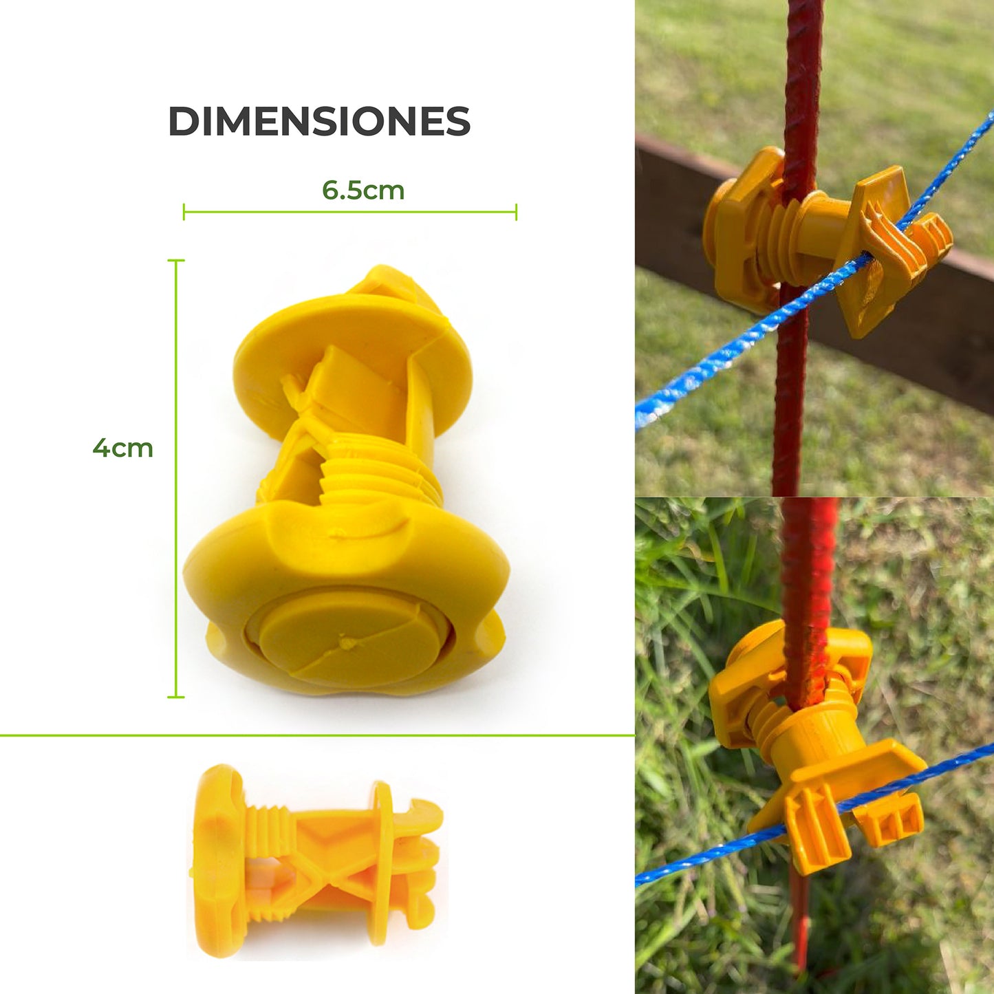 Aislador Varilla Cerca Móvil Agrofácil x 50 unidades