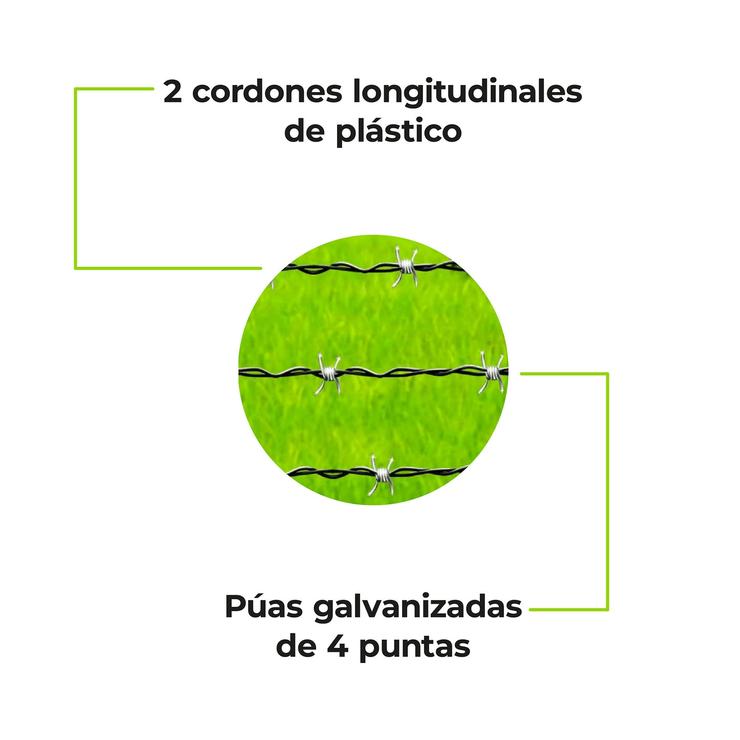 Alambre de Púas Híbrido C12 x 400m Farmer