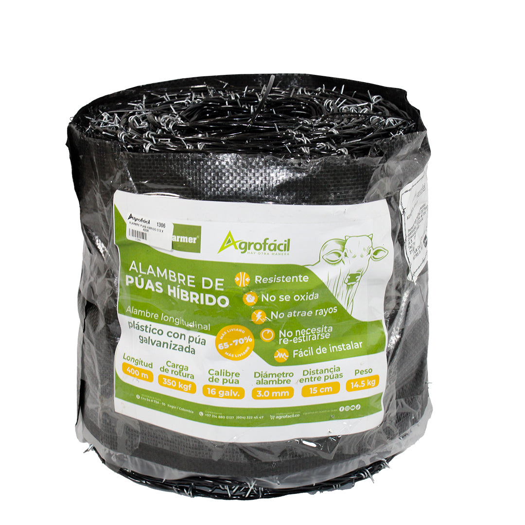 Alambre de Púas Híbrido C12 x 400m Farmer