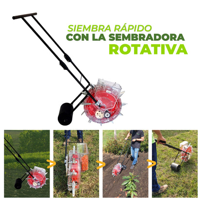 Combo Sembradora rotativa + Abonadora de espalda DUO Agrofácil