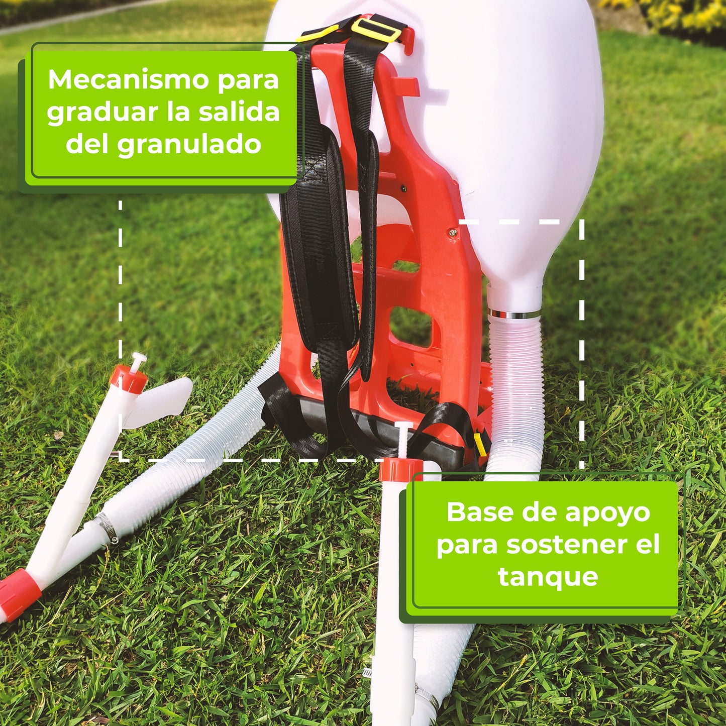 Combo Sembradora rotativa + Abonadora de espalda DUO Agrofácil