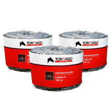 Alambre de Púas C14 x 350m paquete X3 Unidades TORNADO