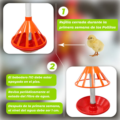 Bebedero Universal con Kit para Aves Agrofácil