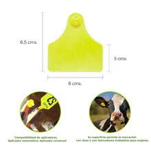 Orejera Bovino Export Agrofácil Para Identificar Ganado