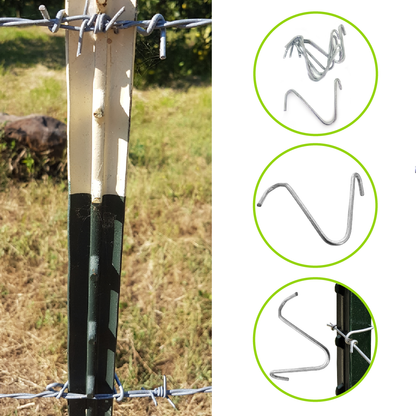 Clip Galvanizado Púa Malla Agrofácil Paquete x 100 / 500 unidades