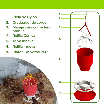 Comedero Gallina Ponedora Agrofácil