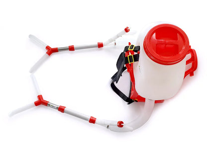 Abonadora de Espalda DUO + Sembradora Rotativa Agrofácil