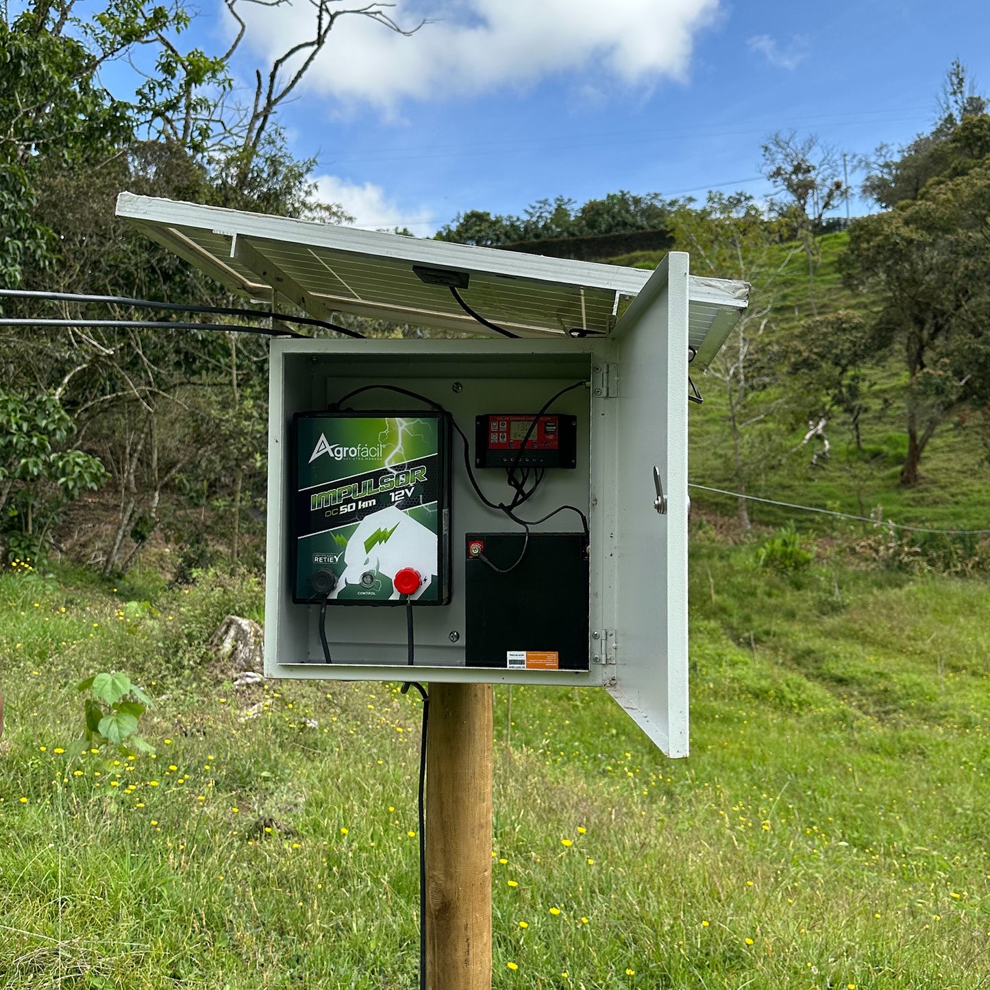 Kit Solar Impulsor 12V Cerca Eléctrica Agrofácil
