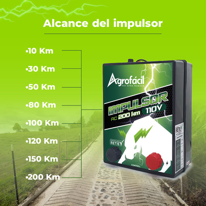 Impulsor Cerca Eléctrica 110V Agrofácil