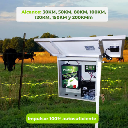 Kit Solar Impulsor 12V Cerca Eléctrica Agrofácil