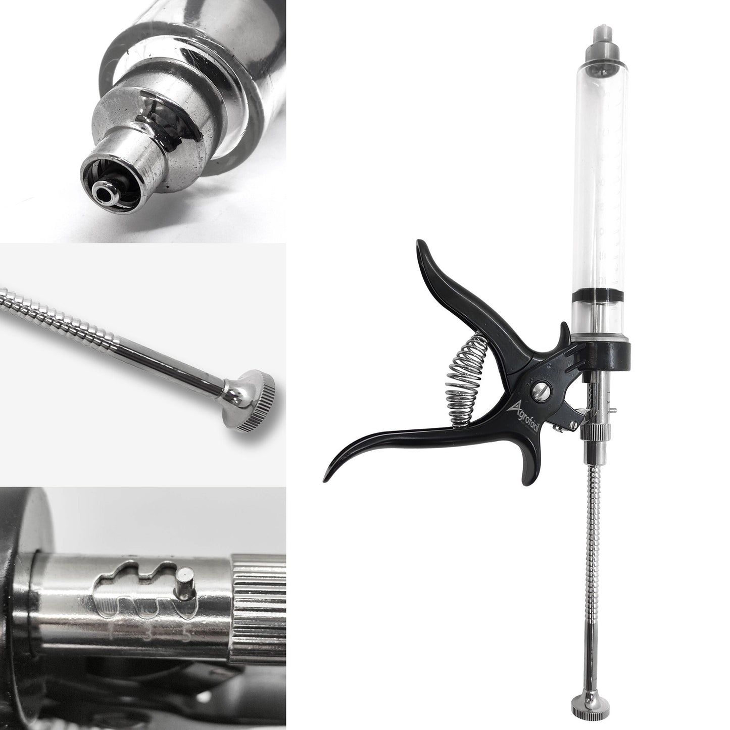 Jeringa Automática Metálica - Plastica Pro 50 ml Agrofácil