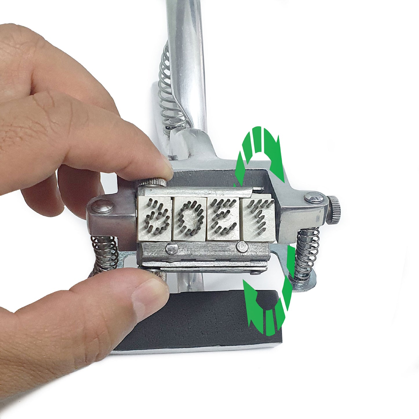 Kit Tatuadora Bovino Giratoria 3/8 4 Dígitos Agrofácil