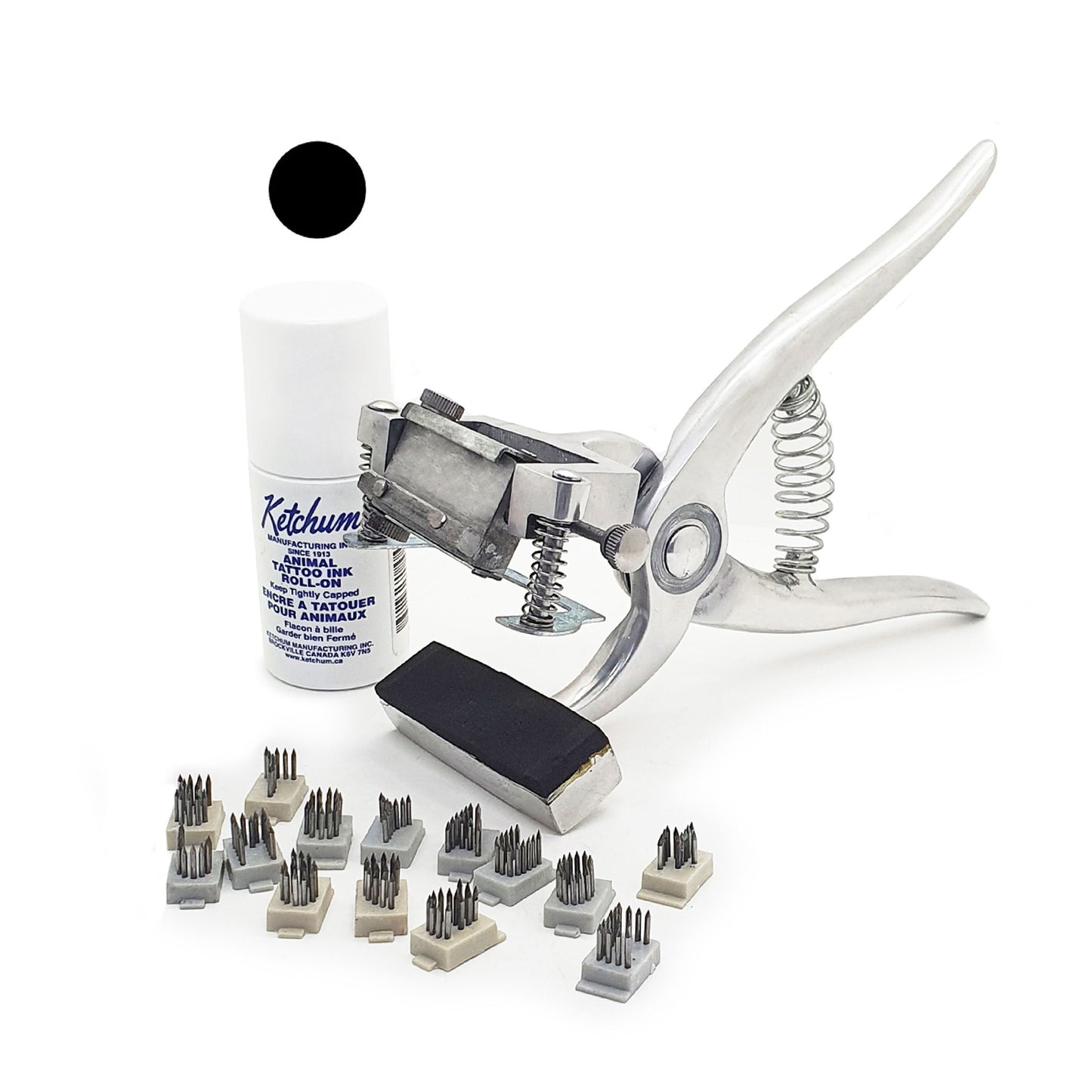 Kit Tatuadora Bovino Giratoria 3/8 4 Dígitos Agrofácil