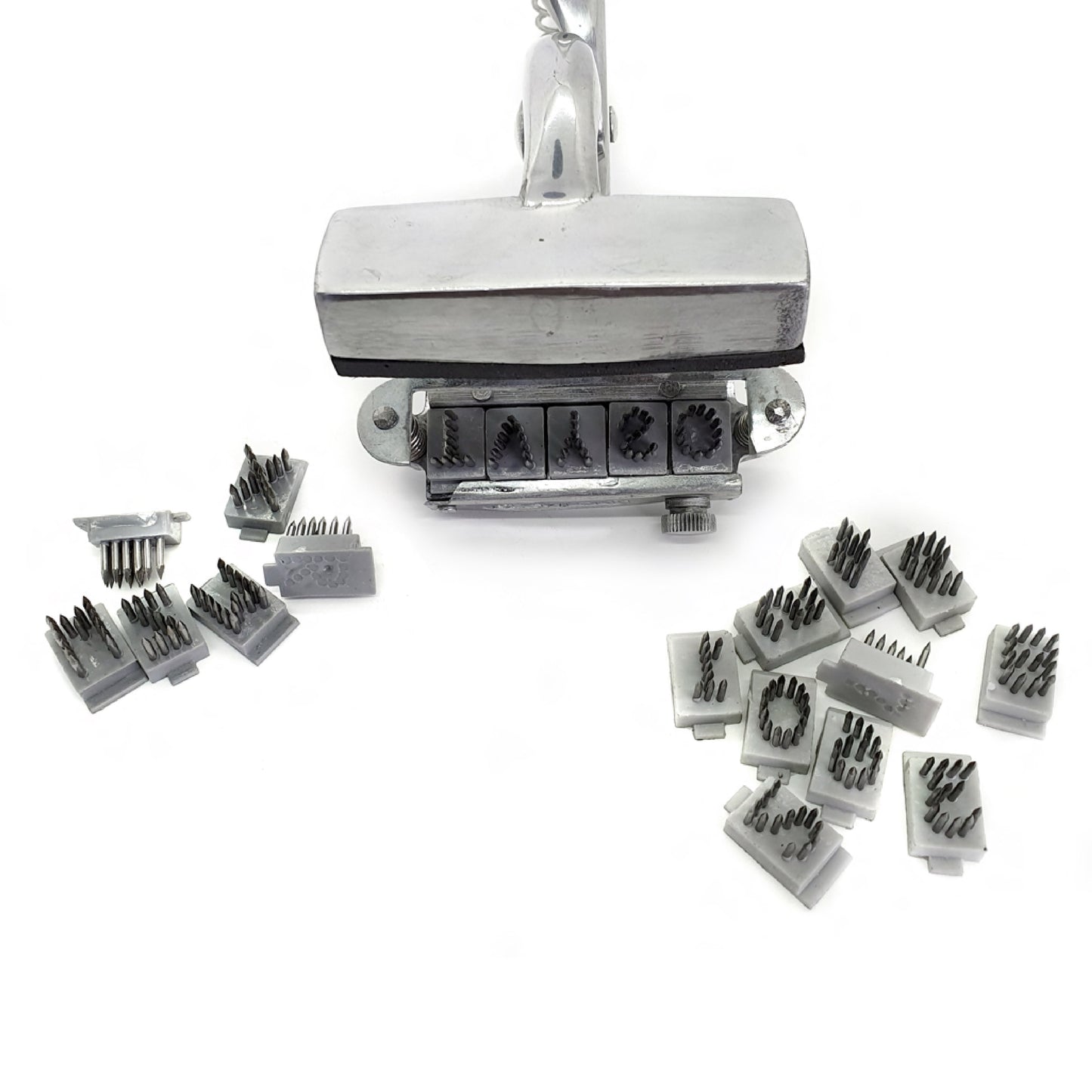 Kit Tatuadora Bovino 3/8" Pro 5 Dígitos Agrofácil