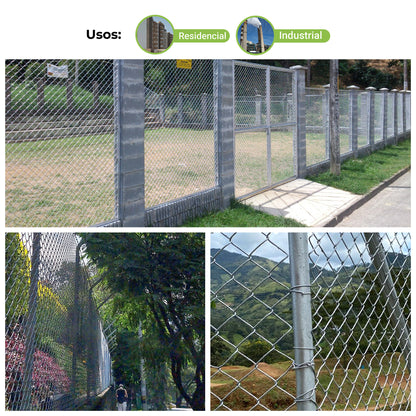 Malla Eslabonada 2mt x 10m Agrofácil