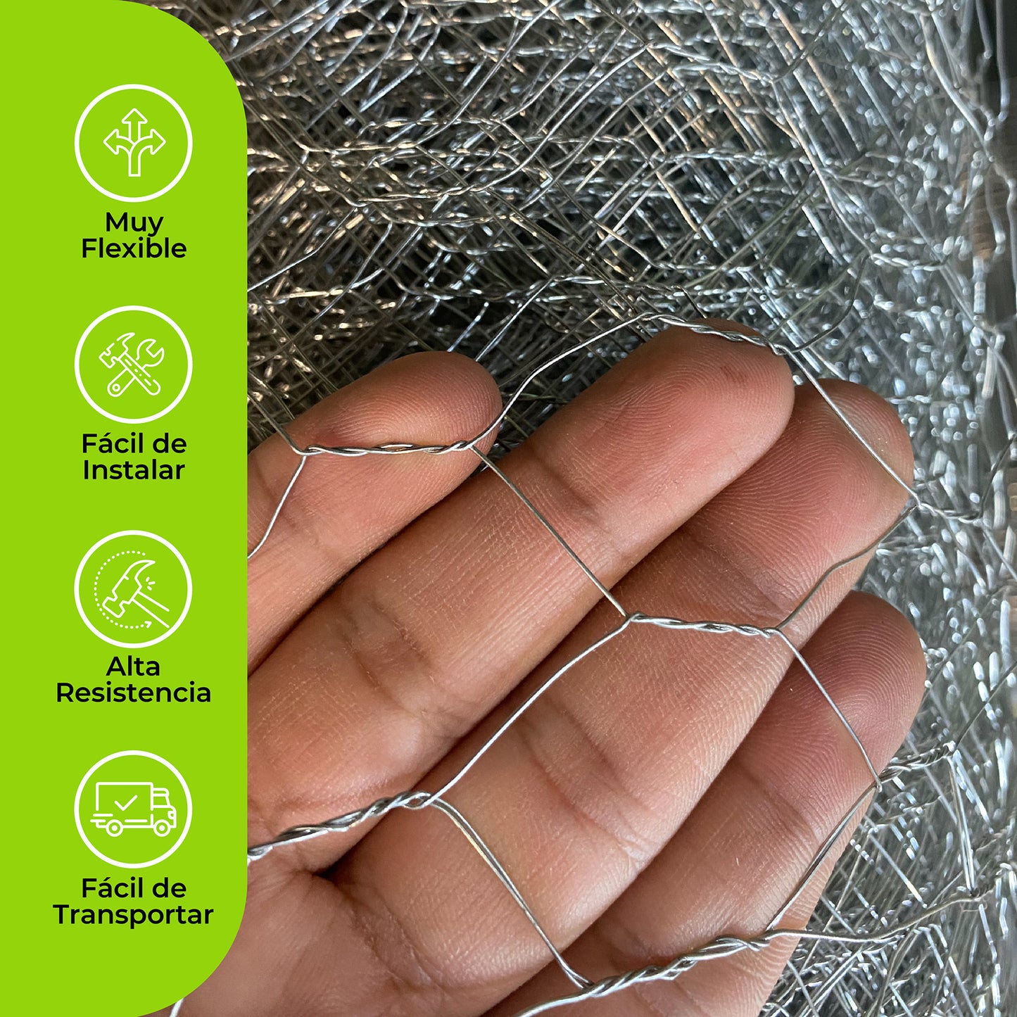 Malla Hexagonal Pollo, Gallina y Pajaro Agrofácil