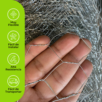 Malla Hexagonal Pollo, Gallina y Pajaro Agrofácil