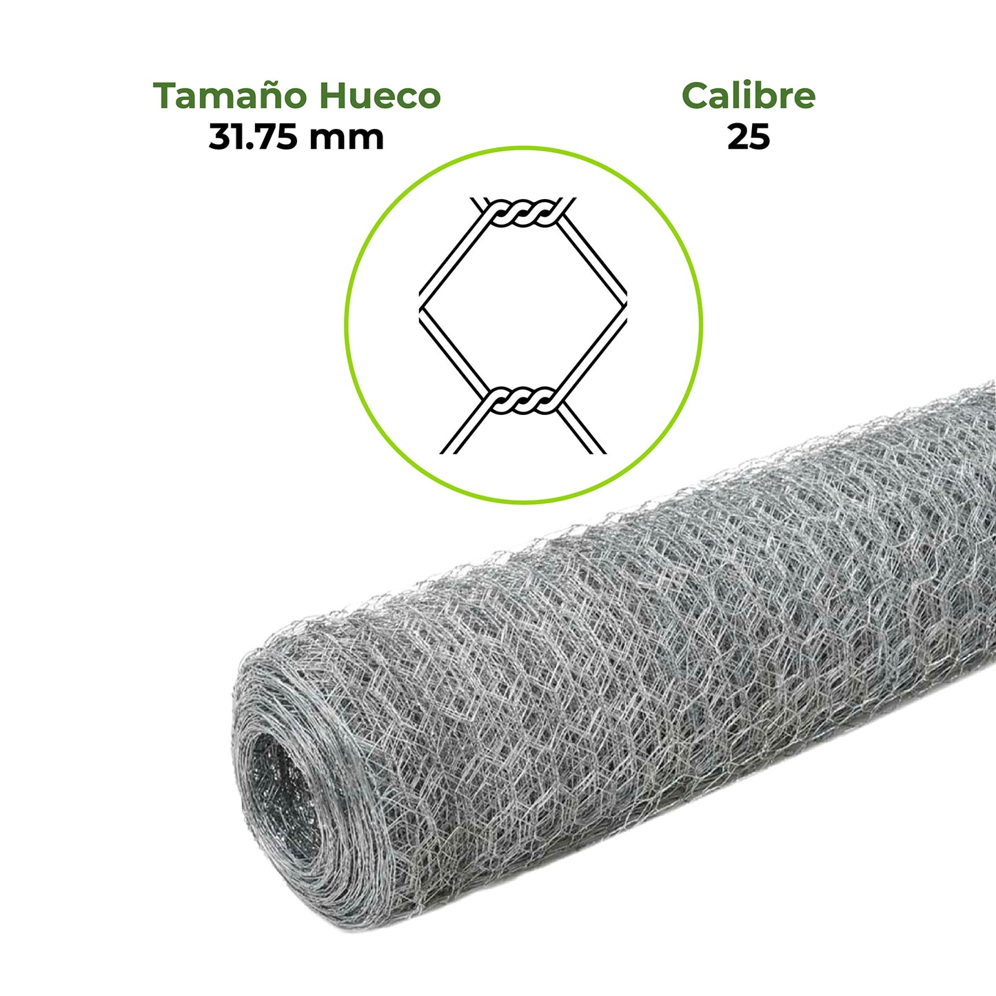 Malla Hexagonal Pollo, Gallina y Pajaro Agrofácil