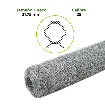 Malla Hexagonal Pollo, Gallina y Pajaro Agrofácil