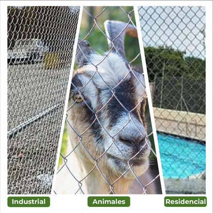 Malla Eslabonada 2mt x 10m Agrofácil