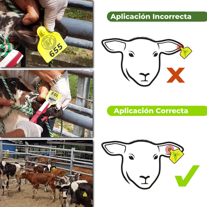 Orejera Bovina Estándar Agrofácil