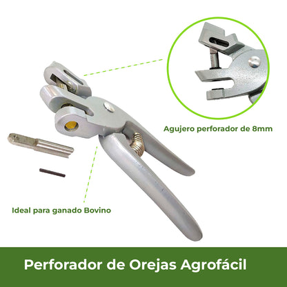 Perforador de Orejas Agrofácil