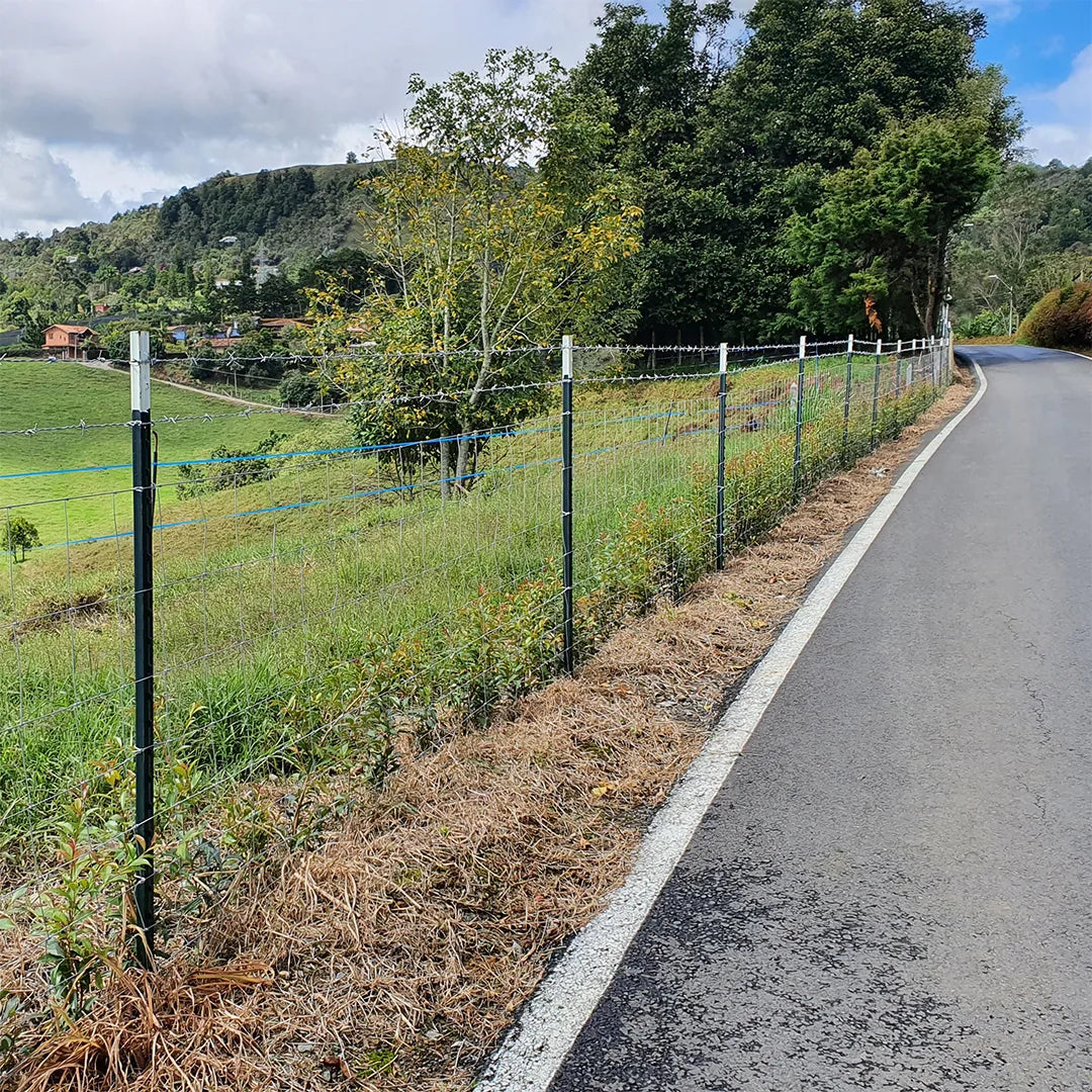 Poste de Acero Perimetral 2.12m Agrofácil x 50 unidades