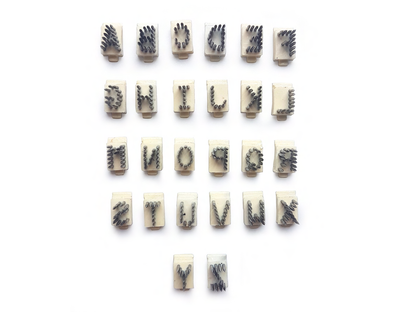 Set Letras A-Z 3/8" Ganado Agrofácil