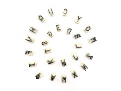 Set Letras A-Z 3/8" Ganado Agrofácil