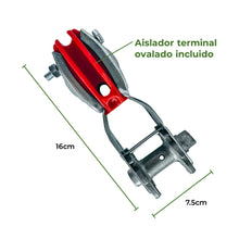 Tensor Galvanizado + Aislador x 1000m Agrofácil Paquete x 10 unds