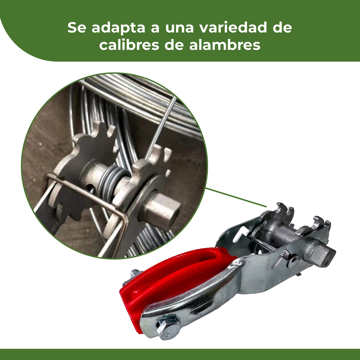 Tensor Galvanizado con Aislador Terminal x 1000m x 10 unidades