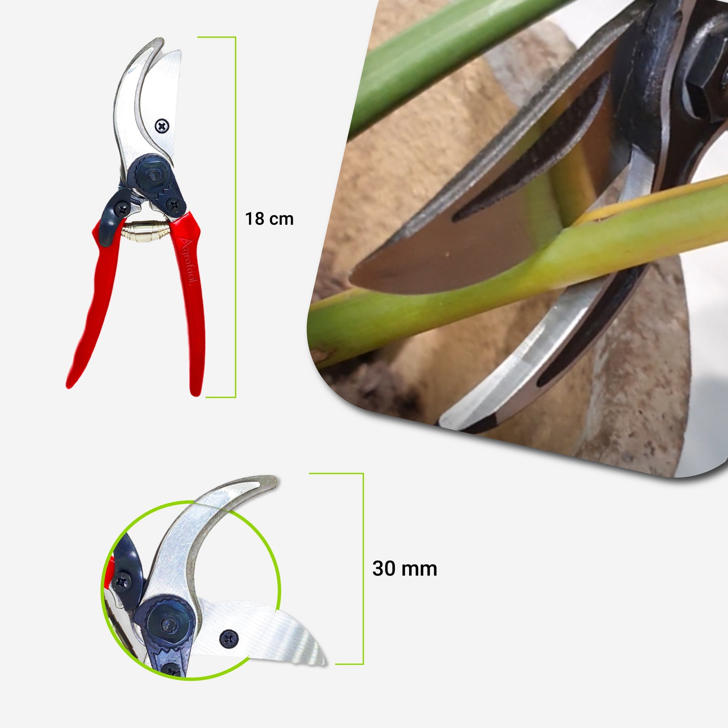 Tijera Yunque Agrofácil