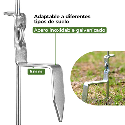 Varilla cola de cerdo 1.50m x 5 unidades Agrofácil