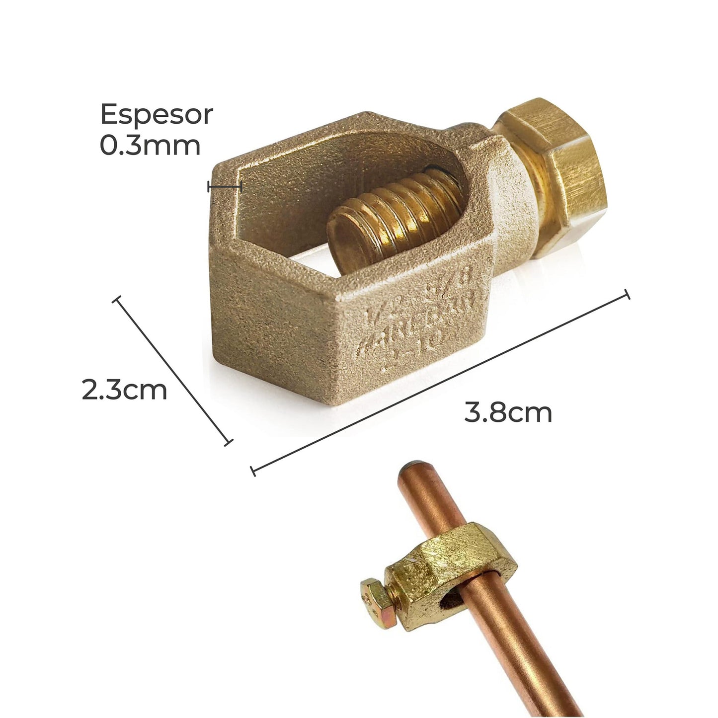 Varilla Copperweld 1.80m + Grapa Agrofácil