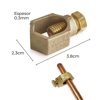 Varilla Copperweld Agrofácil 1.50m + Grapa