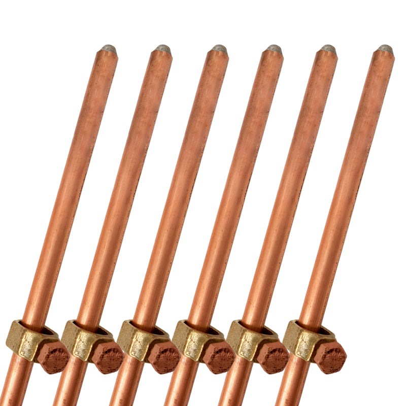 Varilla Copperweld 1.80m + Grapa Agrofácil X6 unds