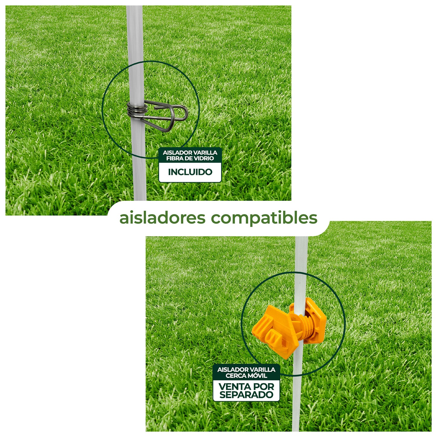 Varilla de Fibra de Vidrio 1.5m x 10mm Agrofácil X 5 unidades