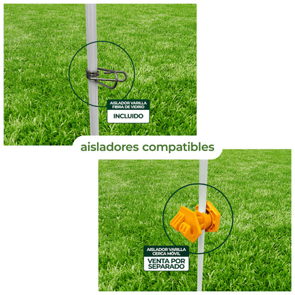 Varilla de Fibra de Vidrio 1.5m x 10mm Agrofácil X 5 unidades