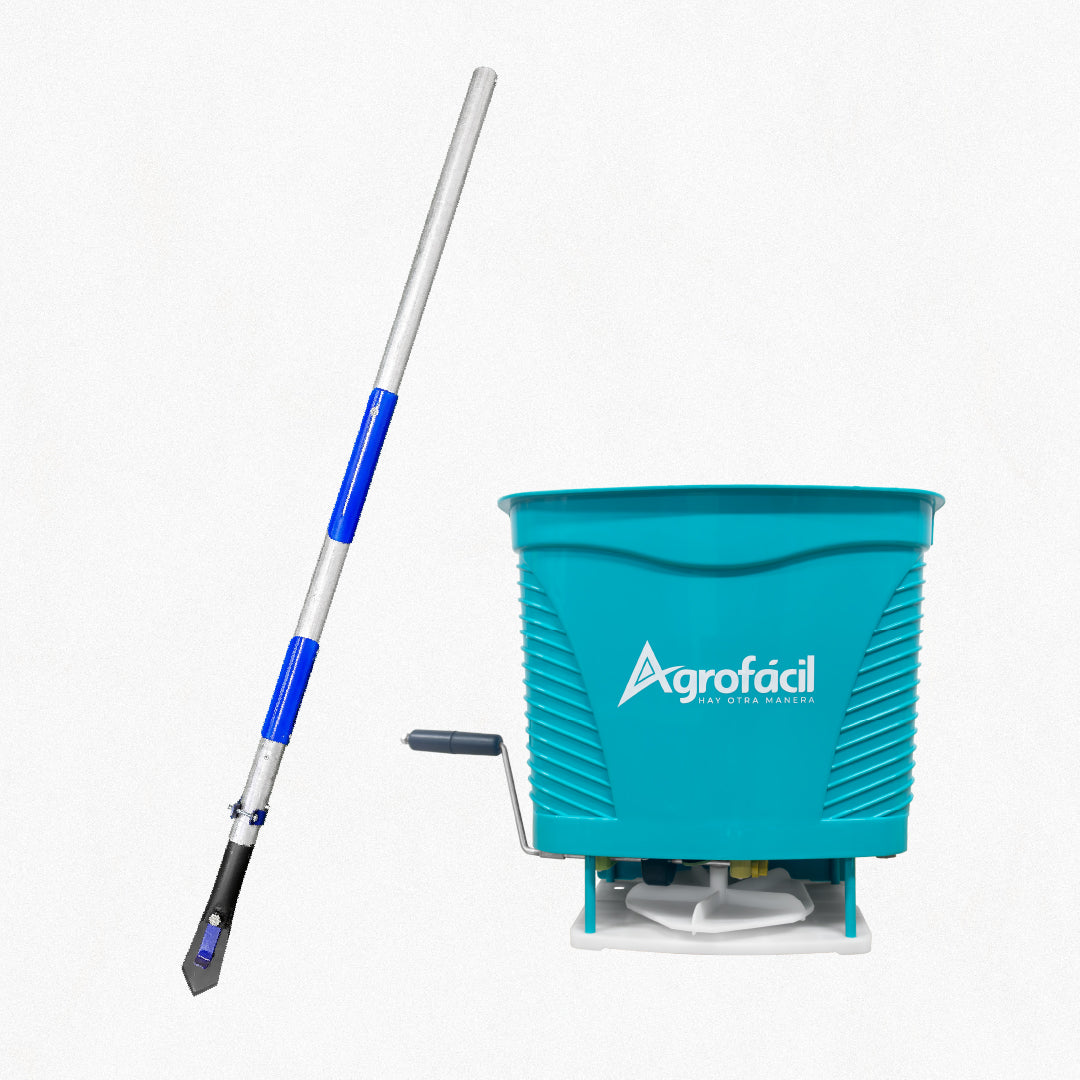 Combo Sembrador de Pastos Recatón + Voleadora Manual Agrofácil